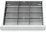 STIER Schubladeneinteilung Metalleinteilung BLH 100/125 mm Innenma&szlig; 500x450 mm...