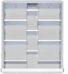 STIER Einteilungsset f&uuml;r Schubladen der Blendenh&ouml;he 180-360mm 2x9 Trennw&auml;nde