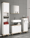 VCM Holz Waschbeckenunterschrank | Badschrank | Ma&szlig;e: H. 56 x B. 60 x T. 28 cm | 2