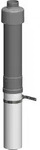 Atec Dachhochf&uuml;hrung PolyTop schwarz 650mm DN80/125 - Schwarz