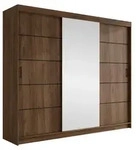 MIRJAN24 Kleiderschrank Infinity 250 III, Schwebet&uuml;renschrank mit eins