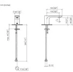 Dornbracht 13700845-99 WT-Stand-Ausl. ohne Ablaufgarnitur - Grau