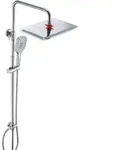 JOHO Thermostat-Duschsystem, Regendusche mit Thermostatarmatur und XXL-Duschkopf, 35