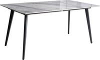 BELIANI Gartentisch Grau Sinterstein-Platte Marmor Optik Rechteckig 160x90 cm...