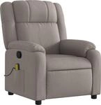 vidaXL Massagesessel Taupe Stoff