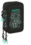 Safta Triple Minecraft Screen M&auml;ppchen 37 Einheiten Schwarz Mann Schwarz One Size -