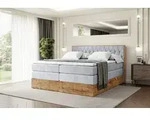 ALTDECOR Boxspringbett mit Matratze und Lattenrost, Topper, Polsterbett mit