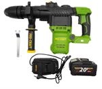 Procraft PHA50-1B-C Akku Bohrhammer 20 V 7 J SDS max Brushless + 1x Akku 8,0 Ah +