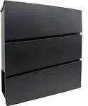 Relaxdays Briefkasten mit Zeitungsfach, HBT: 37,5 x 35,5 x 10,5 cm, DIN C4,