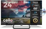 Cello 24&Prime; Smart Tizen OS by Samsung Camping LED TV mit DVD Player, Triple...