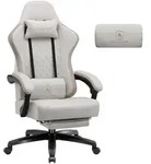 GTPLAYER Gaming Stuhl Stoff, Gaming Sessel mit Taschenfederkissen, ergonomischer