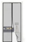 Fliegengitter T&uuml;r 80x230 cm Magnet Balkont&uuml;r Ohne Bohren Schwarz