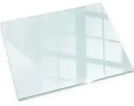 Kaminplatte Glas Schutzglas Funkenschutzplatte Glasbodenplatte Feuerfeste - 120x80 cm