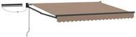 vidaXL Elektrische ausziehbare Markise Taupe 3,5 x 2 m