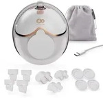 Kinderkraft MAMAFLOW elektrische Einzelmilchpumpe, kabellos, tragbar, 4 Modi, 9