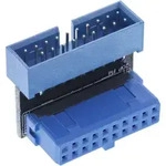 InLine USB 3.0 Adapter intern, Pfostenanschluss Stecker/Buchse, oben gewinkelt,