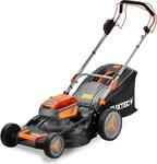FUXTEC 40V Akku Rasenm&auml;her FX-E2RM46 - 46 cm Schnittbreite - Hinterradantrieb...