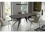 Ausziehbarer Esstisch Loft-Stil &ndash; Rechteckiger Tisch mit Schwarzen...