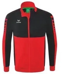Erima Six Wings Worker Jacke Kinder - Rot / Schwarz - Rot - 128
