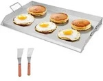 VEVOR Grillpfanne, Grillpfanne Edelstahl, Universal Rechteckpfanne (910 x 525 mm)