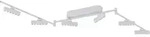 Lindby LED-Strahler Eldrin, wei&szlig;, 6-flg., Lichtpunkte - Wei&szlig;