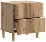vidaXL Nachttisch 2 stk. Artisan-Eiche 43 x 34,5 x 48 cm Holzwerkstoff - Braun
