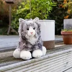 Graue Katze Animigos Kuscheltier - Grau