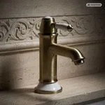 PaulGurkes Nostalgie Wasserhahn Einhandmischer Bronze Retro Waschtischbatterie