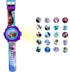 Disney Frozen Projektionsuhr mit 20 Bildern - Blau
