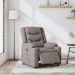vidaXL Massagesessel Elektrisch Taupe Stoff