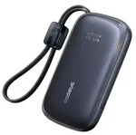 Baseus Powerbank 10000mAh 45W USB-C USB-A Abnehmb. Lightning-Kabel - Schwarz