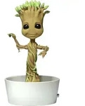 Neca Solarbetriebene Baby Groot T&auml;nzerfigur 15 Cm Golden Golden One Size - Gold
