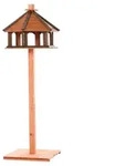 PawHut Vogelhaus h&ouml;lzerner Vogelst&auml;nder mit wasserfestem Dach Vogelvilla