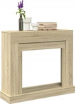 vidaXL Kaminumrandung Sonoma-Eiche 100x30x87,5 cm Holzwerkstoff - Braun