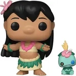 Funko FK90342 - Lilo & Stitch POP! Vinyl Figur Hula Lilo with Scrump 9 cm - Neu
