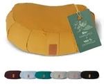#DoYourYoga Zafu Halbmondkissen &raquo;Ganesh&laquo; mit -Dinkelspelz (KBA) waschbarer Bezug,