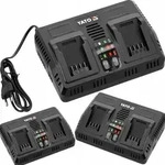 Intelligentes Doppelladeger&auml;t mit K&uuml;hlsystem f&uuml;r 18V Yato-Systeme