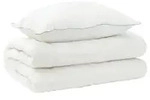 vidaXL Bettdecke und Kissen Set 2 stk. 150x200 cm Winter 450 GSM Wolle - Wei&szlig;