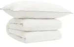 vidaXL Bettdecke und Kissen Set 2 stk. 137x200 cm 4 Jahreszeiten Wolle - Wei&szlig;