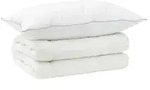 vidaXL Bettdecke und Kissen Set 2 stk. 150x200 cm 4 Jahreszeiten Wolle - Wei&szlig;