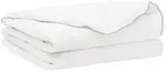 vidaXL Bettdecke FULDA 200 x 220 cm Sommer 100 GSM 90% G&auml;nsedaunen - Wei&szlig;