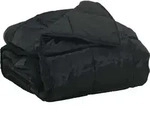 vidaXL Sommerdecke Schwarz 135 x 200 cm Satin und Mikrofaser - Schwarz