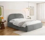 Polsterbett 180 x 200 cm mit Bettkasten & Metall-Lattenrost &ndash; Modernes...