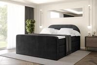 ALTDECOR Boxspringbett mit Matratze und Lattenrost, Topper, Polsterbett mit
