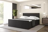 ALTDECOR Boxspringbett mit Matratze und Lattenrost, Topper, Polsterbett mit