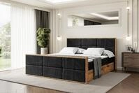 ALTDECOR Boxspringbett mit Matratze und Lattenrost, Topper,...