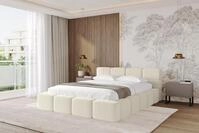 ALTDECOR Polsterbett mit Bettkasten - NATA-v1 - 200x200 - Beige - Bett ohne Matratze,