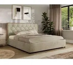 MKS MEBLE LARINO CLASSIC Polsterbett 140x200 mit Bettkasten & Stauraum, inkl.