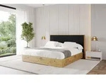 ALTDECOR Polsterbett mit Bettkasten - ENZO10 - 160x200 - Schwarz - Bett mit Matratze