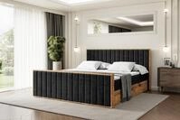 ALTDECOR Boxspringbett mit Matratze und Lattenrost, Topper,...